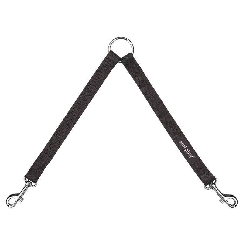 Koppel Leine 30 cm/1cm breit schwarz