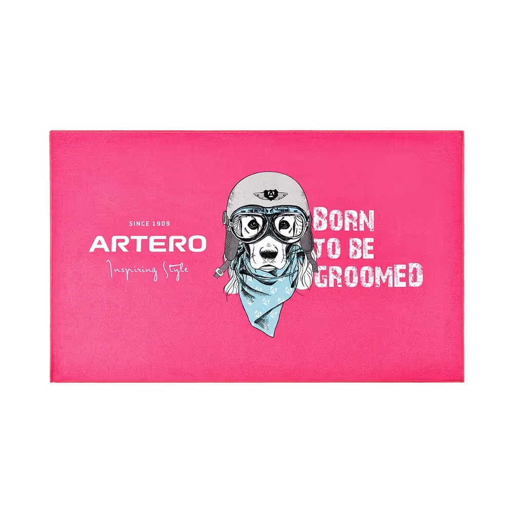 Artero Dune Pink 100x60cm - schnell trocknendes Handtuch für Hunde und Katzen aus Mikrofaser