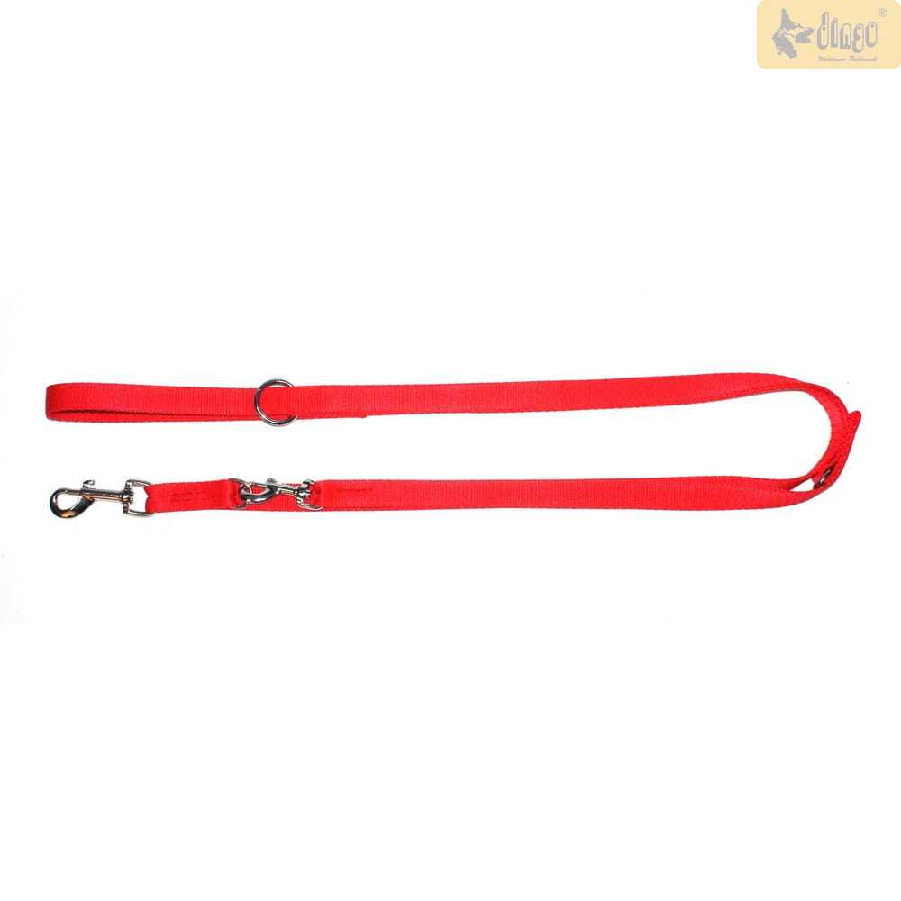 Hundeleine verstellbar bis 220 cm in rot