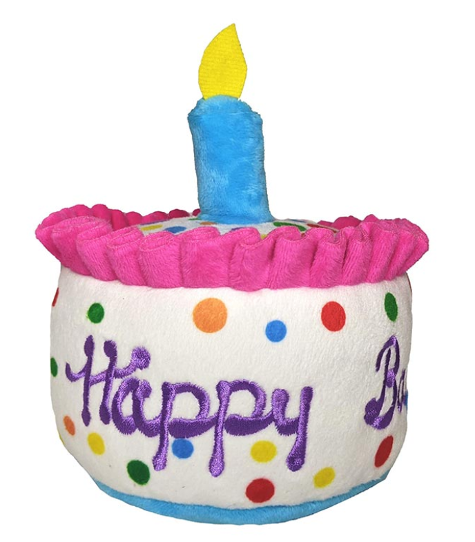 Power Plush Happy Barkday Cake small