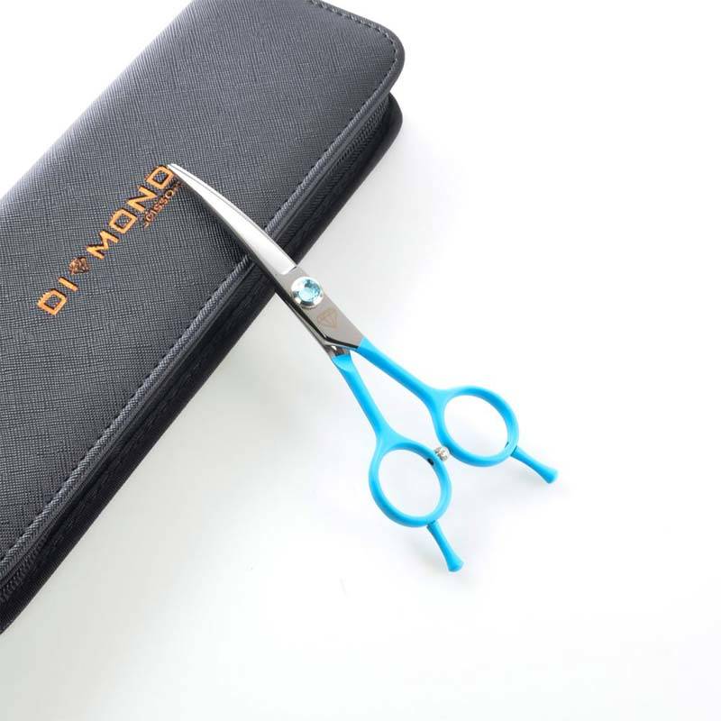 Diamond - gebogene Pflegeschere, blau, 5,5"