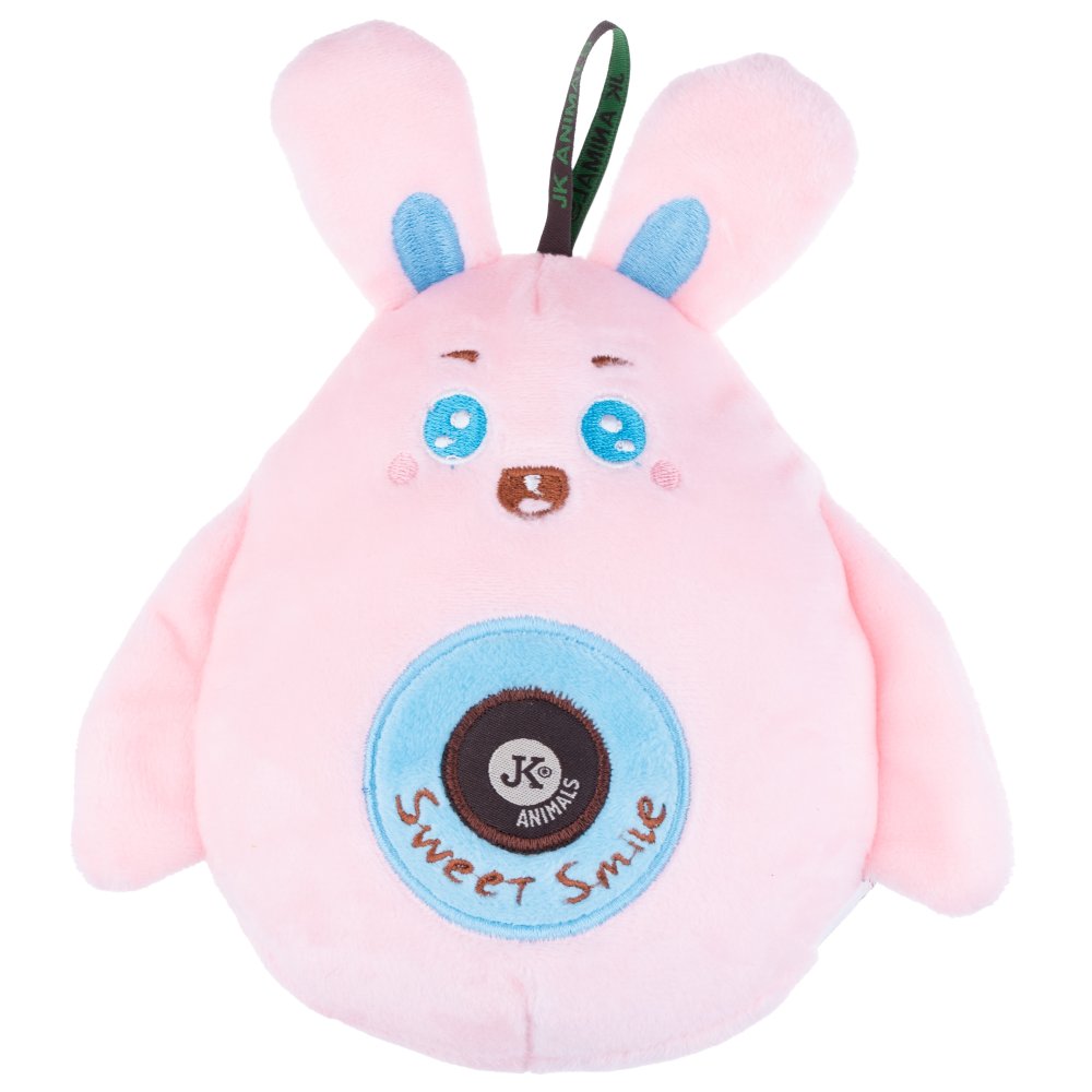 JK Animals Cute Rabbit 16cm - ein runder Hase mit Quietsche