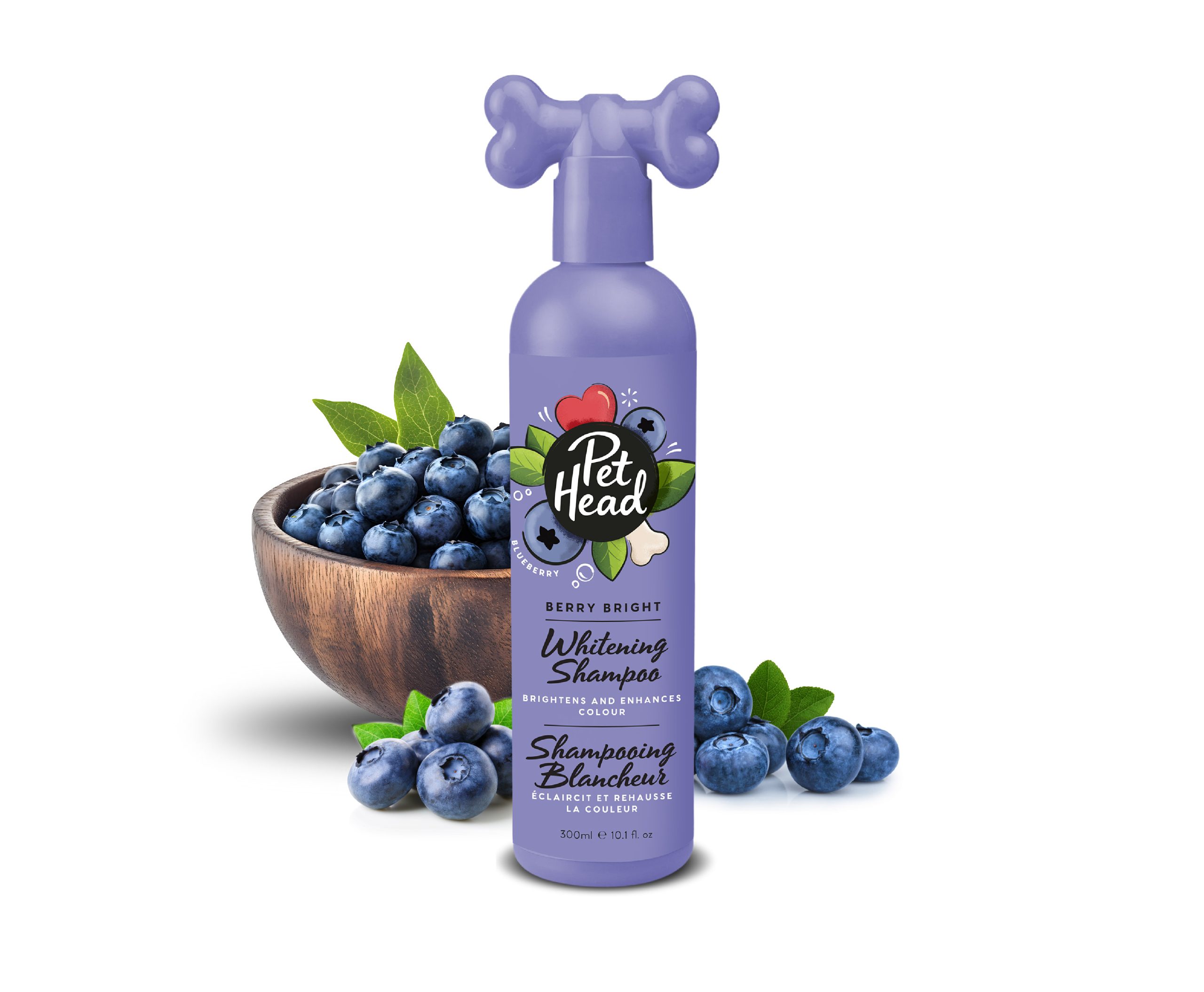 Pet Head Berry Bright Shampoo 300ml für weißes und helles Fell