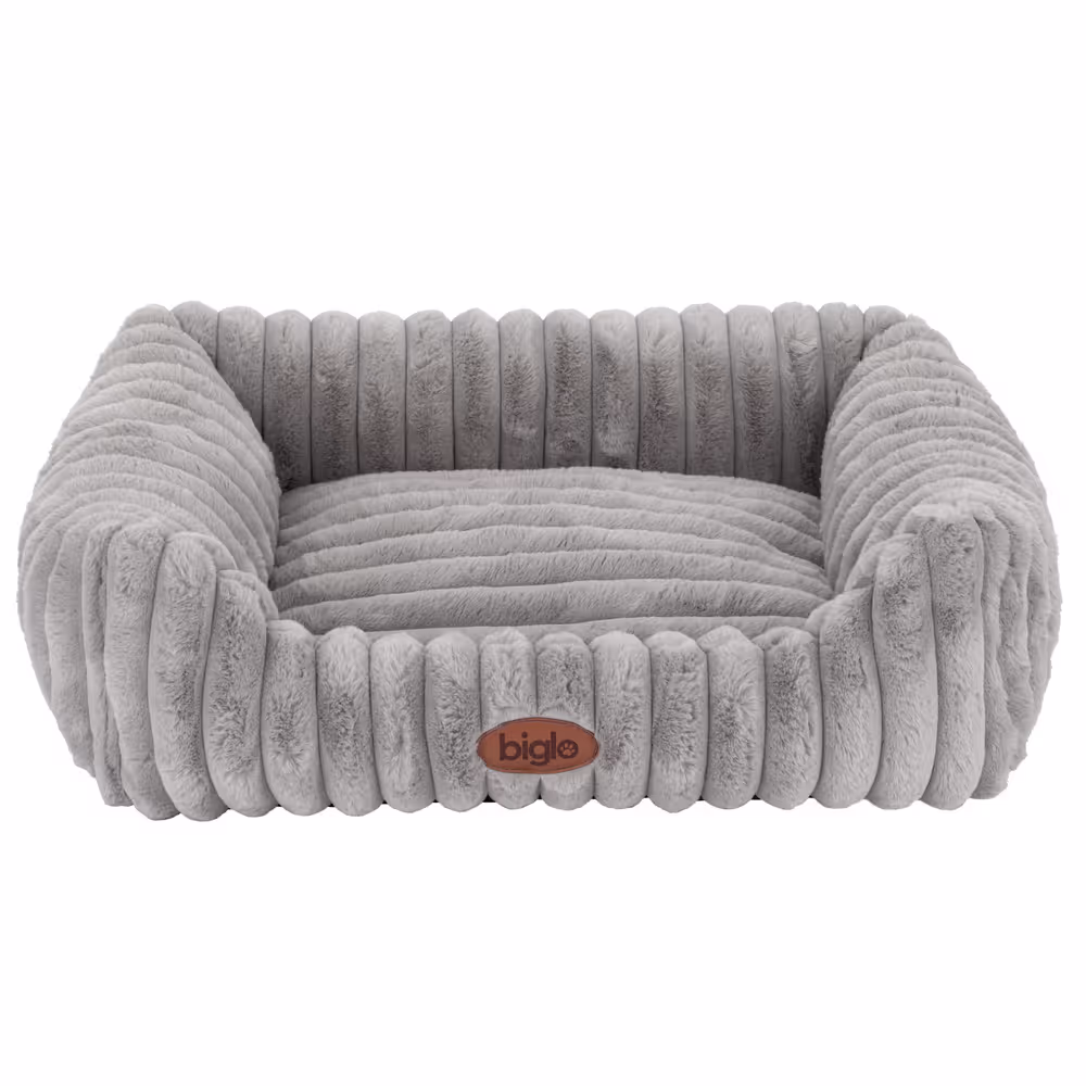 Biglo Bed Cobe Grey – bequemes und weiches Bett, Hundesofa grau