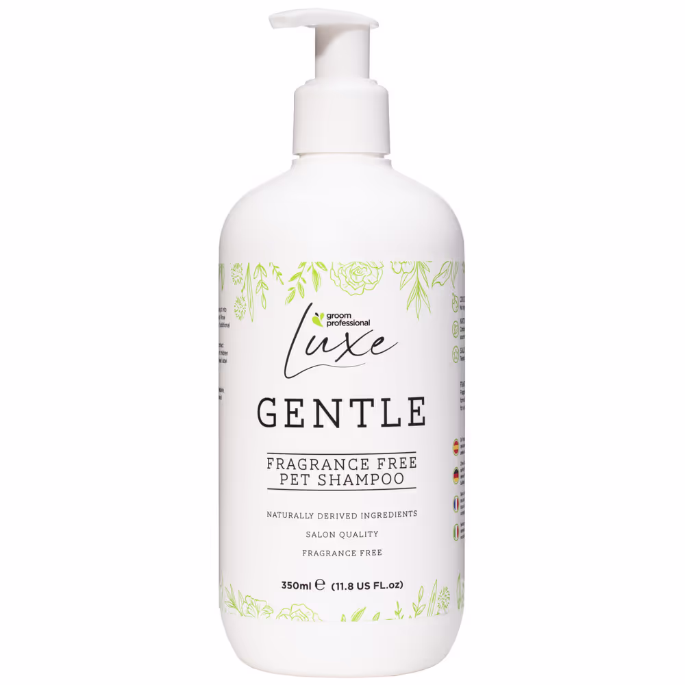 Groom Professional Luxe Gentle Shampoo 350ml /Mildes, parfümfreies Shampoo für Hunde und Katzen, Konzentrat 1:30