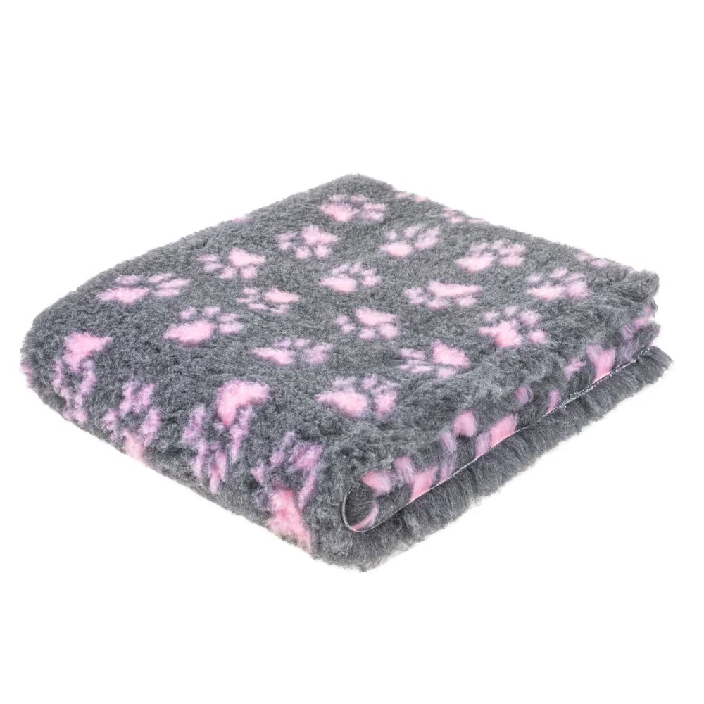Blovi DryBed A+ anthrazit mit rosa Pfötchen