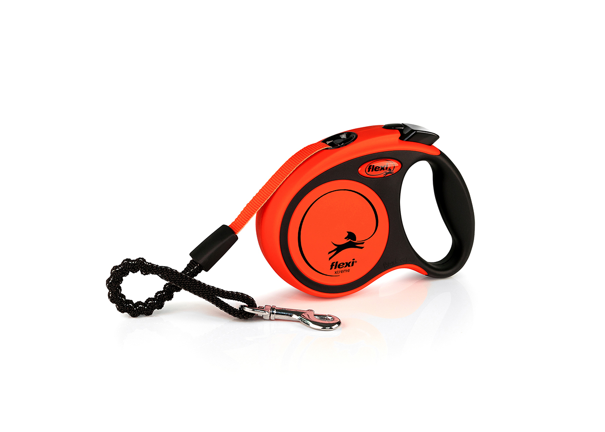 Flexi Xtreme -Rollleine orange/ schwarz  XS -3 m