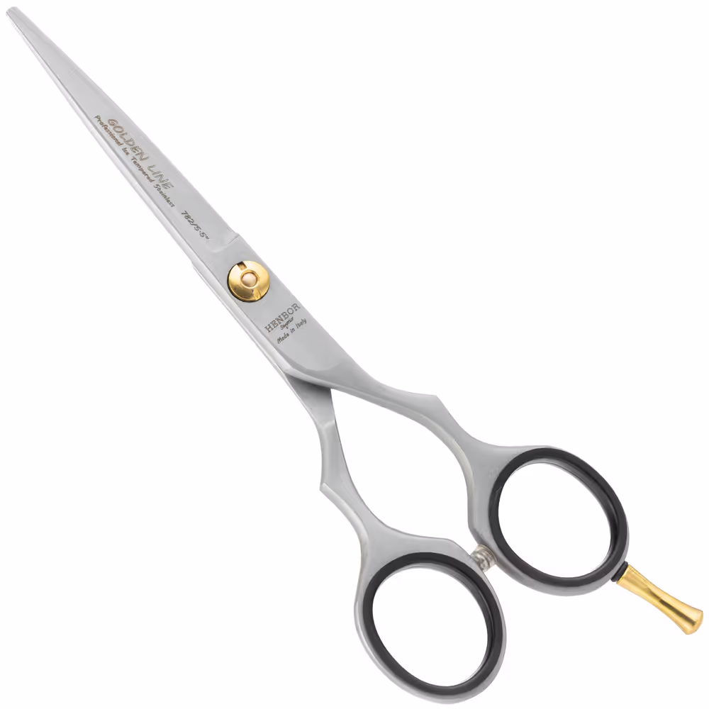 Henbor Superior Golden Line Schere – professionelle, leichte Schere mit mattem Finish 5,5 "