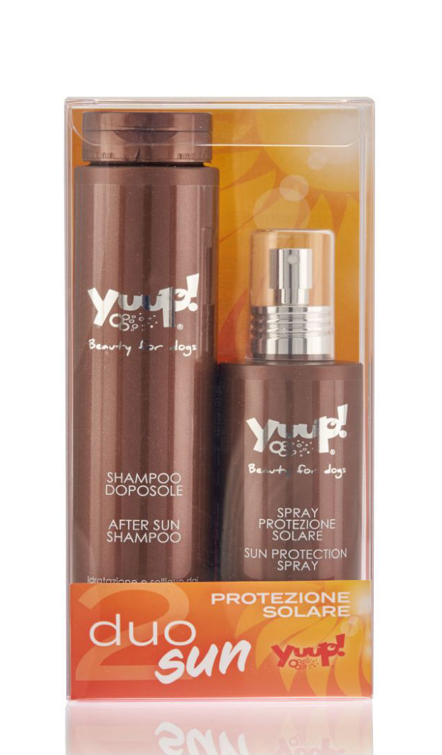 Yuup!® DUOSUN Set: Sonnenschutz-Spray + After-Sun Hundeshampoo