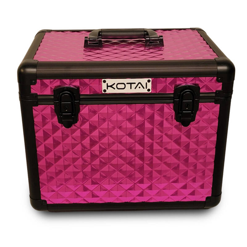KOTAI Trim Case – professioneller Koffer für Pflegezubehör, Pink-Schwarz