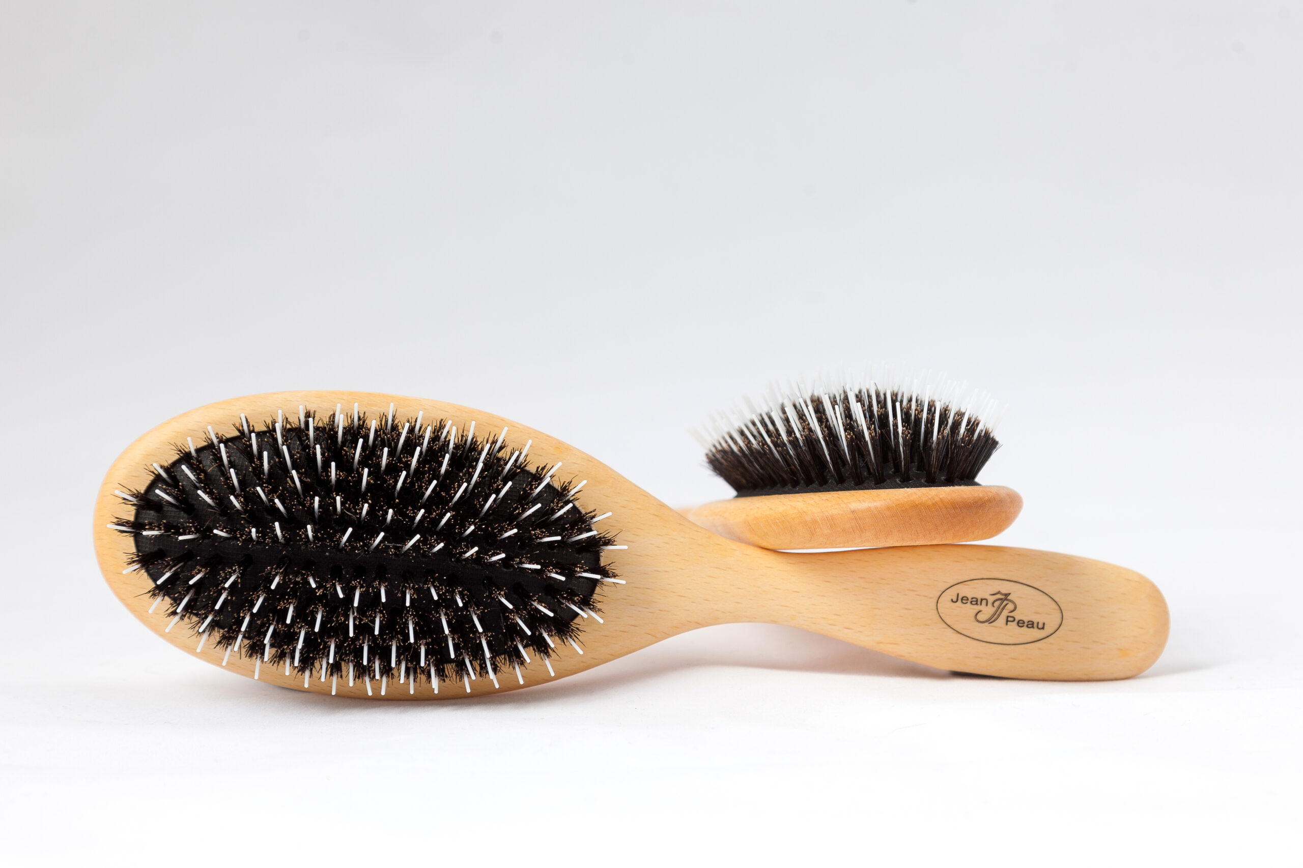 Jean Peau Borstel Ovaal Nylon/Bristle, Groot / Bürste groß ovel Wildschweinborsten/Nylon