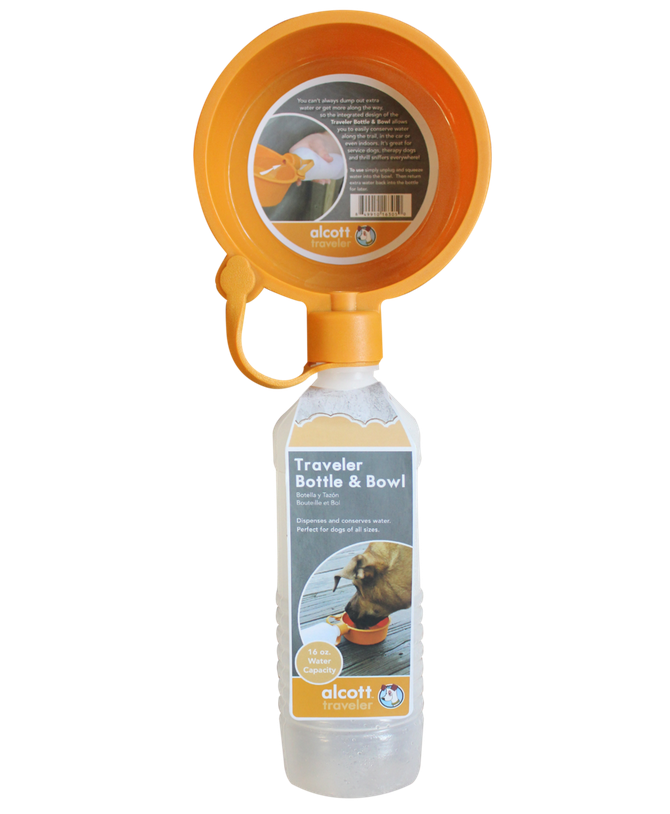 Traveler Trinkflasche mit Napf, 500 ml