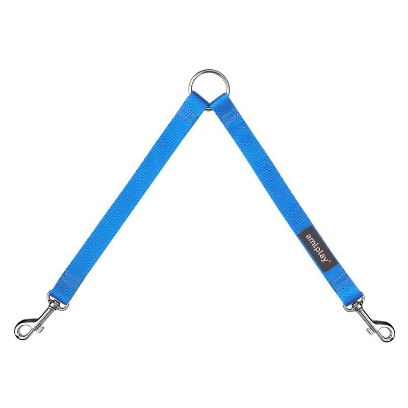 Koppel Leine 30 cm/1cm breit blau