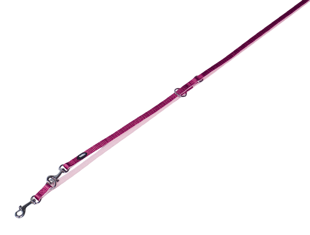 Führleine "Classic Preno" Mini 3-fach verstellbar Himbeere/Rosa