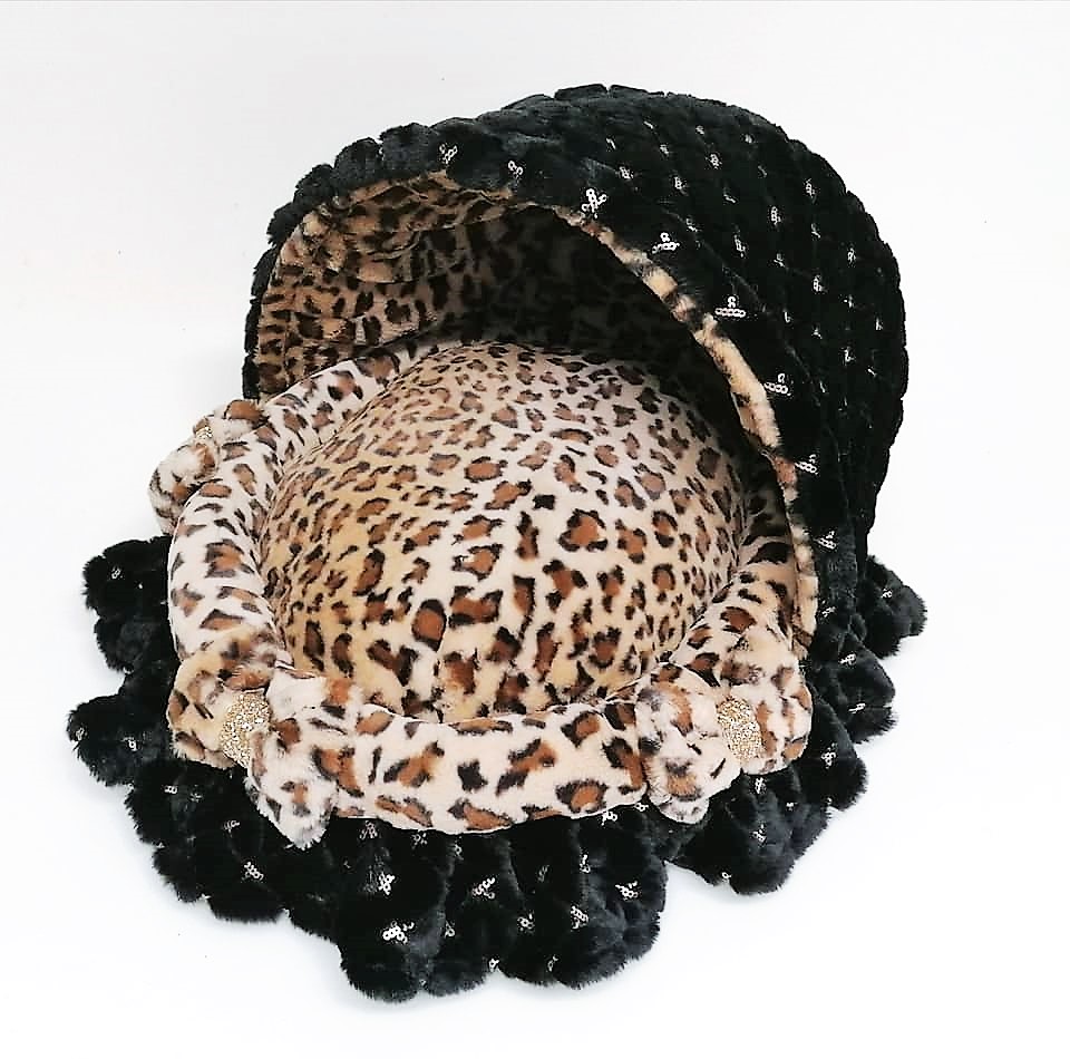 Eh Gia'  Kuschelbettchen " Leopard " mit Pailetten