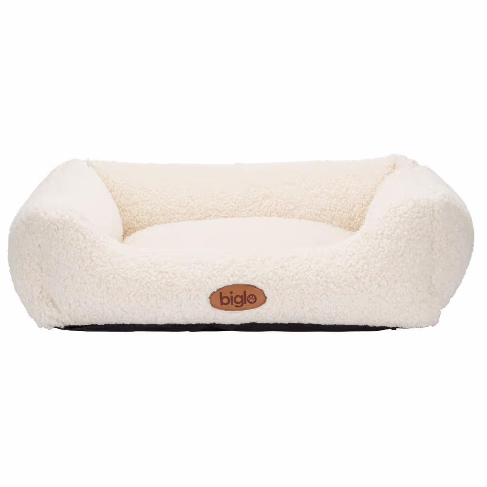 Biglo Fizzy Cream - Hunde- und Katzenbett "Teddy" creme
