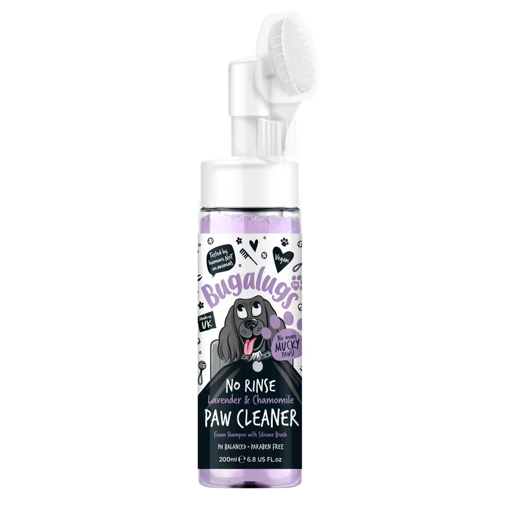 Bugalugs Pfotenreiniger ohne Ausspülen Lavendel und Kamille 200 ml