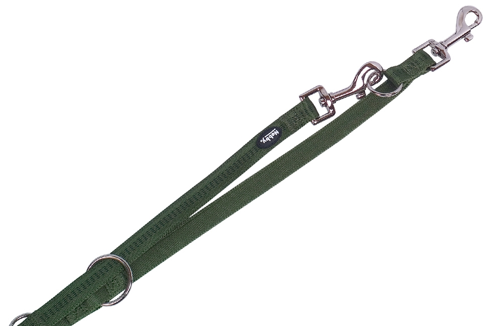 Führleine "Soft Grip" Tannengrün 3fach verstellbar