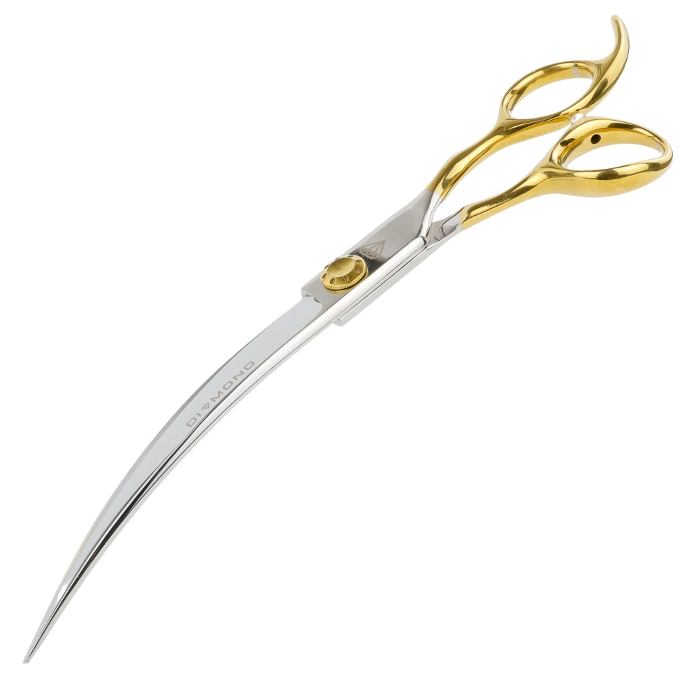 Diamond - professionelle Fellschere, gebogen , 8"