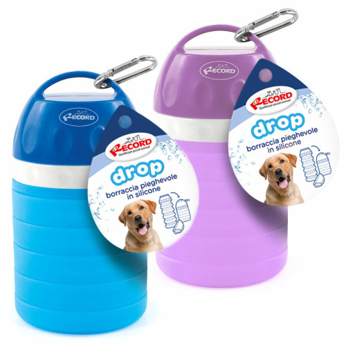 Record Drop 600ml - zusammenklappbare Wasserflasche