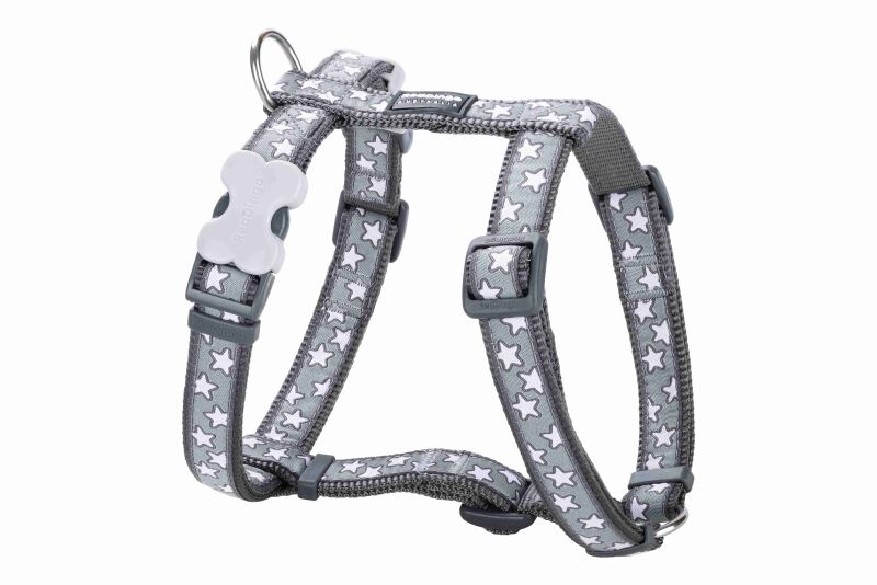 Red Dingo Design Stars White on Cool Grey