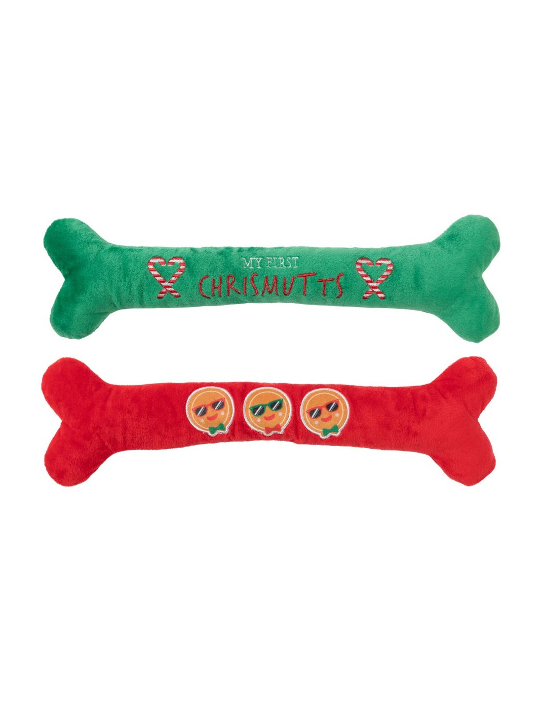 FuzzYard Xmas Toy - Christmutts Homies Bones 2 Stück Gr. L