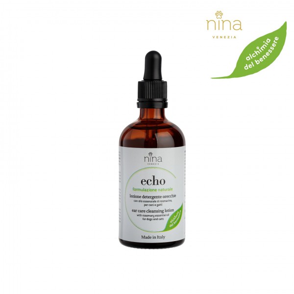 Nina Venezia ECHO – Sanfter Innenohrreiniger – Hund, Katze – 100 ml – natürliche Formulierung