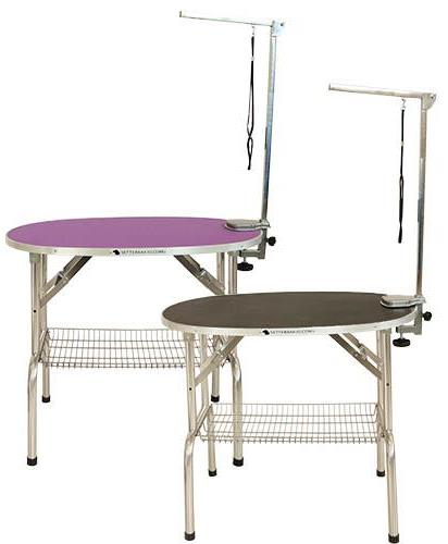 Ibanez® Ovaler klappbarer Trimmtisch (Tischplatte 90 x 60 cm)