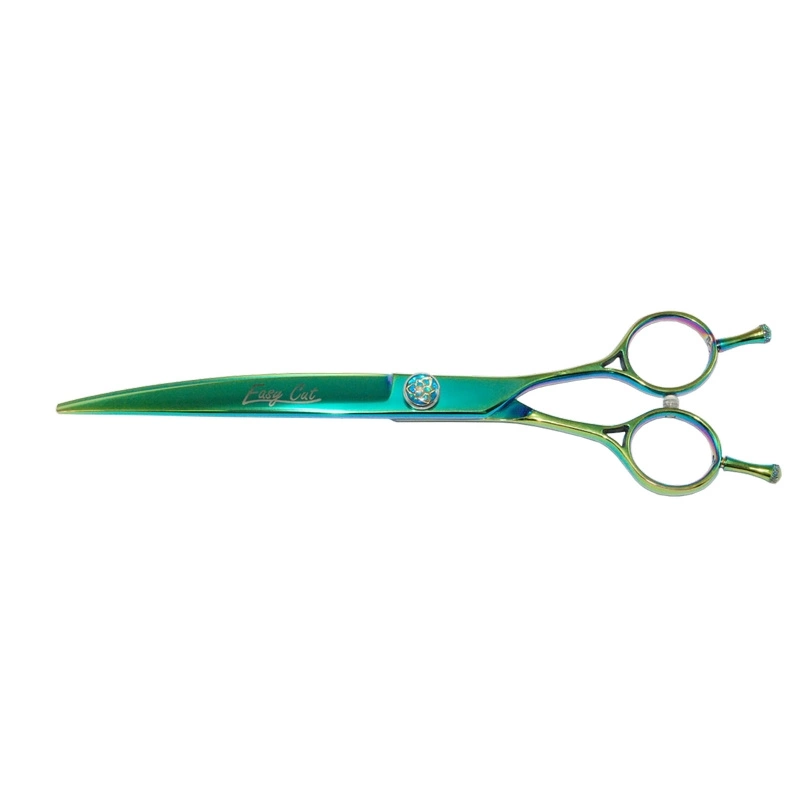 Easy Cut - professionelle gebogene Fellschere, Smaragd, 7,5"