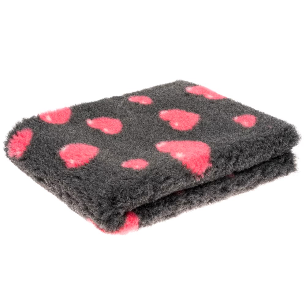 Blovi DryBed A+  anthrazit mit rosa Herzen