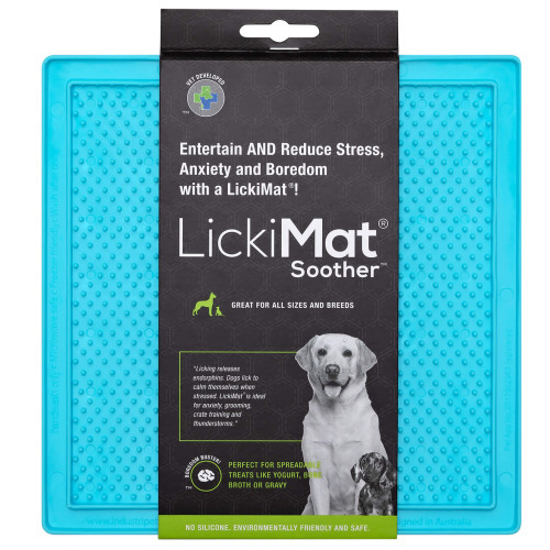 LickiMat Classic Soother- eine Hundeleckmatte, weich Türkis