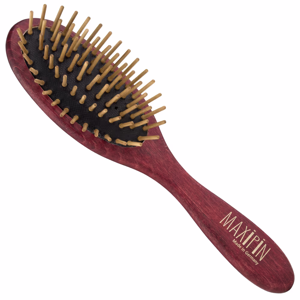 Maxi Pin Wood Brush Small - ovale Bürste mit Holzstiften 15mm, klein