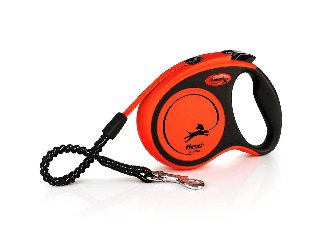 Flexi Xtreme -Rollleine orange/ schwarz  S 5m