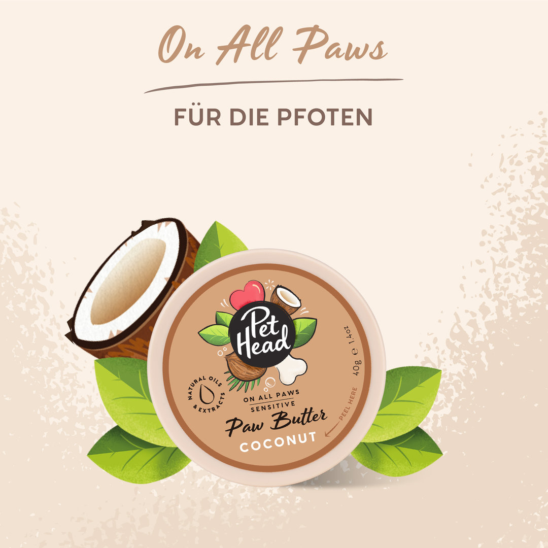 Pet Head On All Paws Coconut Paw Butter 40g
