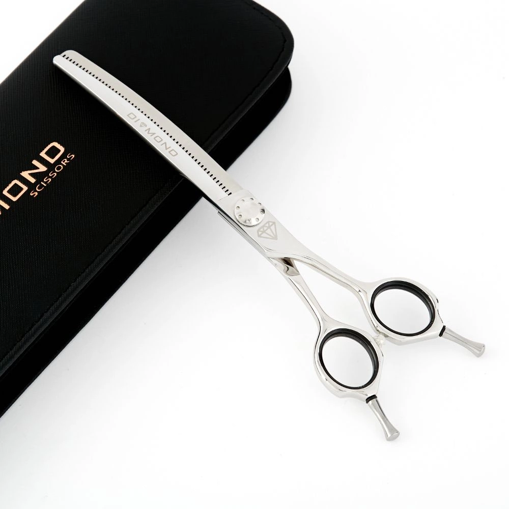 Diamond - professionelle,  gebogene Modellierschere, 7 Zoll, 54 Zähne