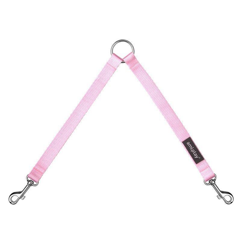 Koppel Leine 30 cm/1cm breit rosa