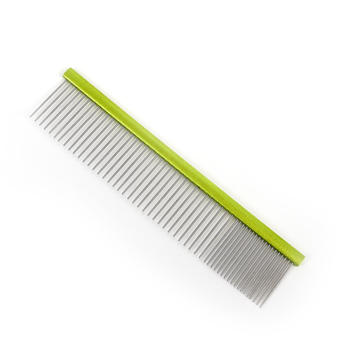 Groom Professional Spectrum Aluminium Comb 80/20 Lime Green 19cm