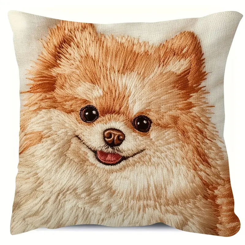 Kissenbezug mit Pomeranianmotiv