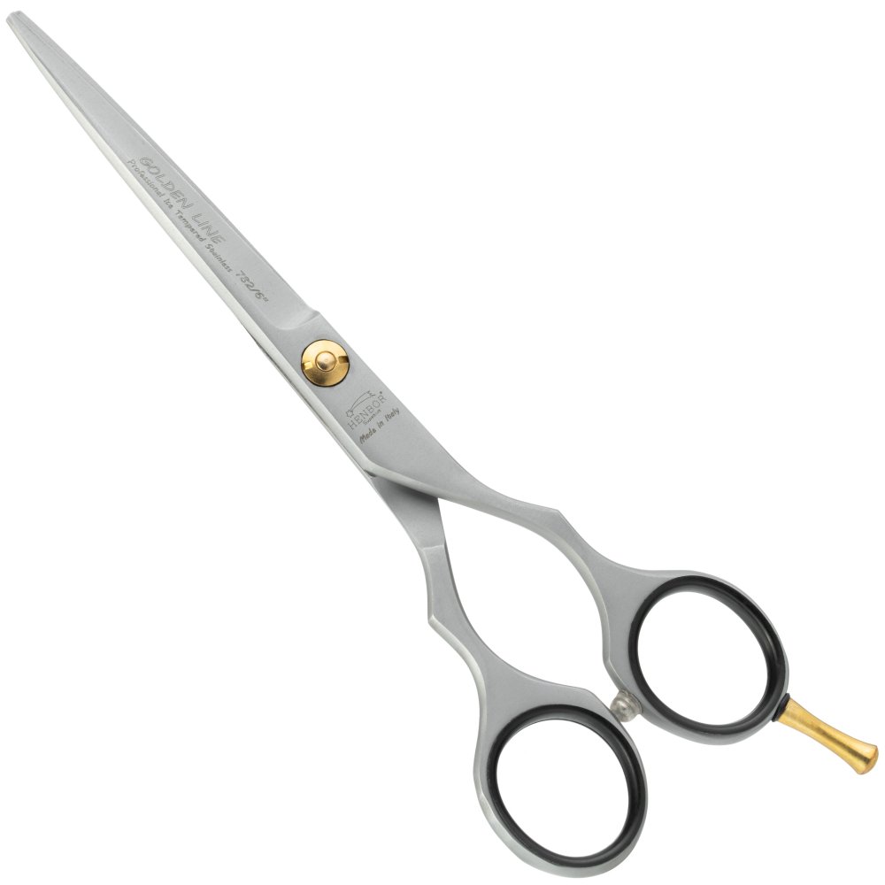 Henbor Superior Golden Line Schere – professionelle, leichte Schere mit mattem Finish 6"