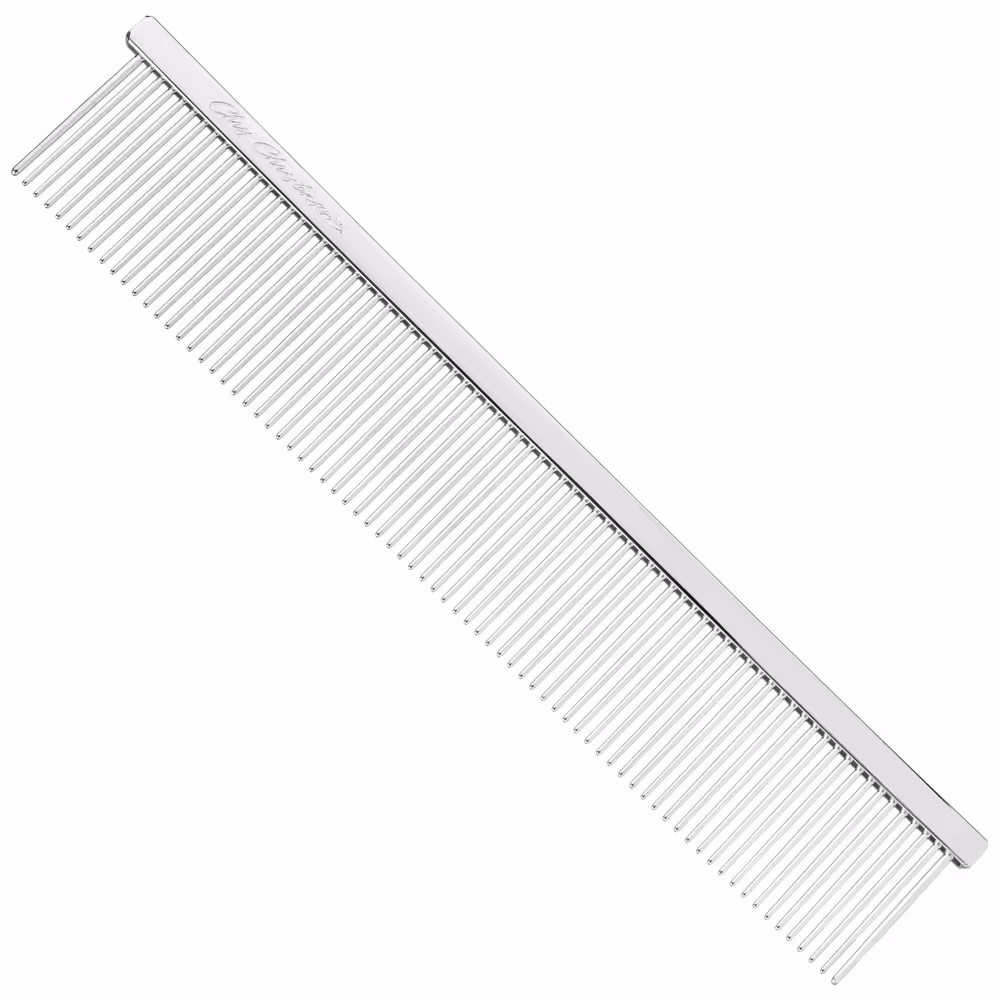 Chris Christensen Buttercomb 001 All Fine 7,5" 19 cm – stabiler Metallkamm mit engem Zahnabstand
