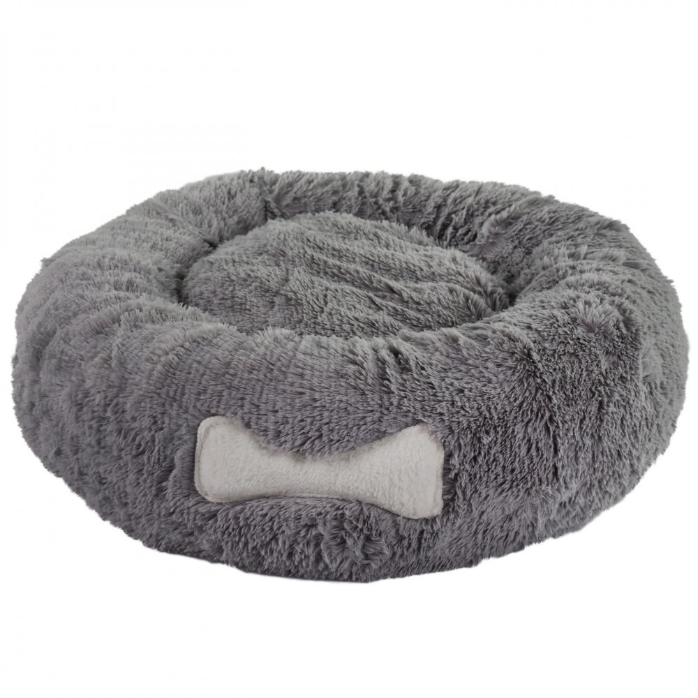 Blovi Bed Plush Donut Grau  65 cm