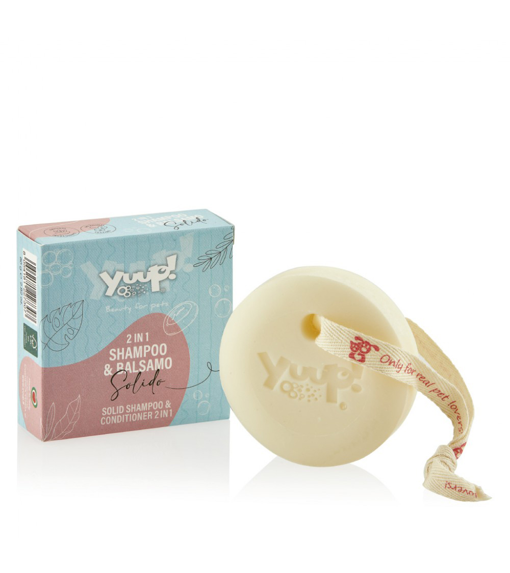 Yuup!® Festes Hundeshampoo: 2-in-1 Shampoo & Conditioner // Shampoo-Bar